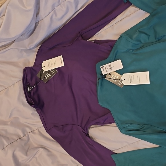 SET Express Body Contour Mock Neck Bodysuits - Picture 2 of 4